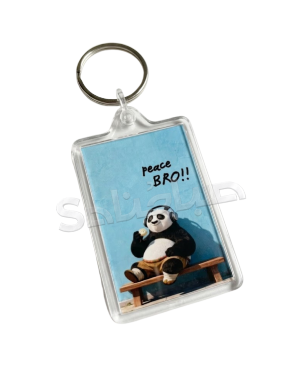 Chill Panda Acrylic Keychain